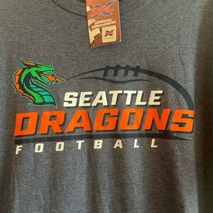 NWT XFL Seattle dragons football T-shirt men’s XXL